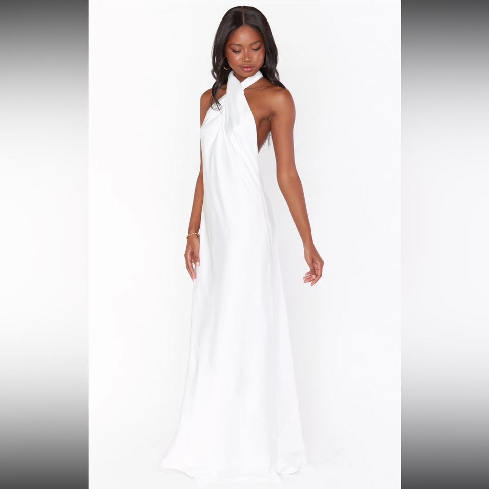 White Show Me Your Mumu Jasmine Gown